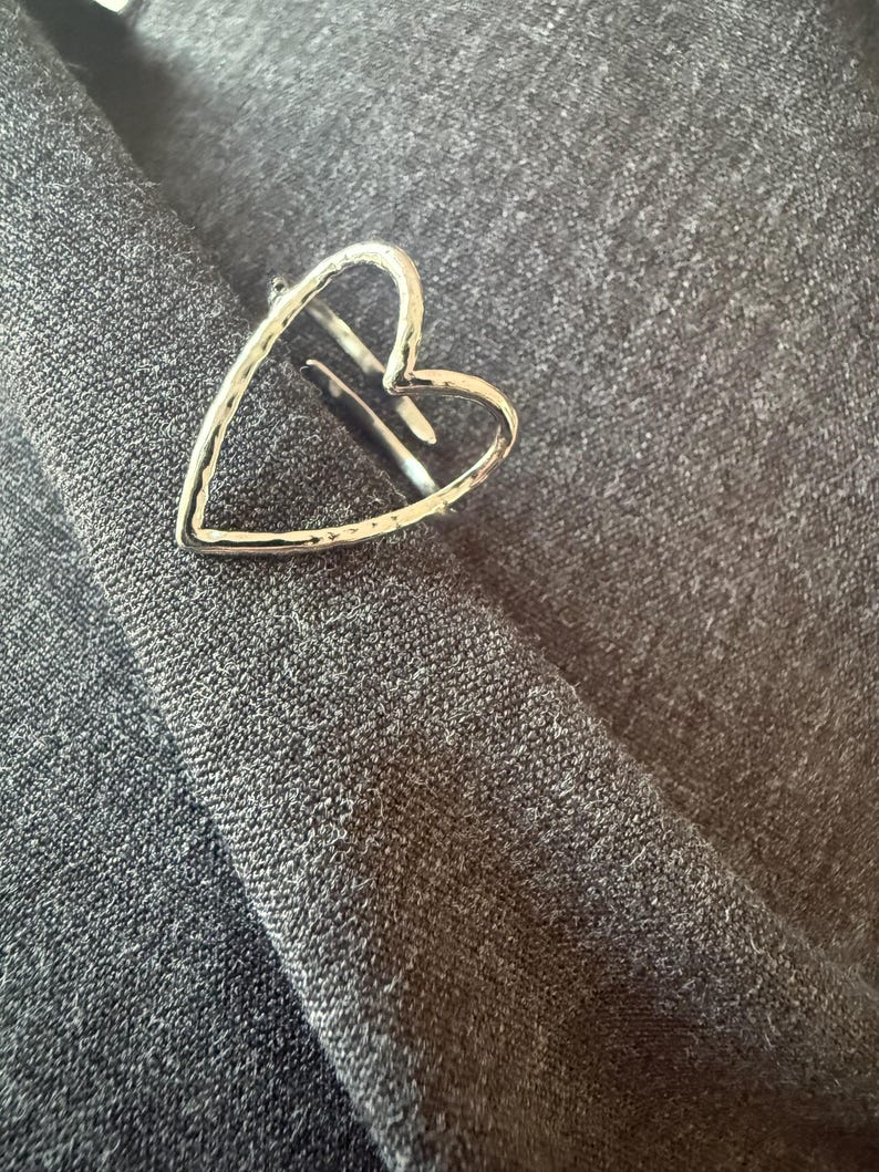 Hollow Heart Stainless Steel Ring – Adjustable Perfect Women’s Ring